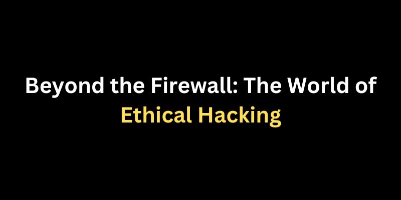 Beyond the Firewall: The World of Ethical Hacking